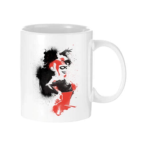 Cana alba 330ml cu Harley Quin 005