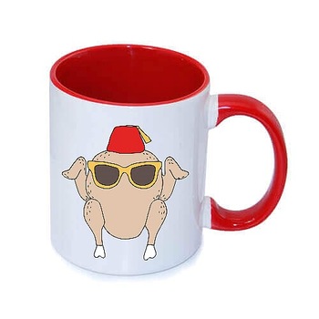 Cana cu interior rosu 330ml cu Friends 007 Cana cu interior rosu 330ml cu Friends 007