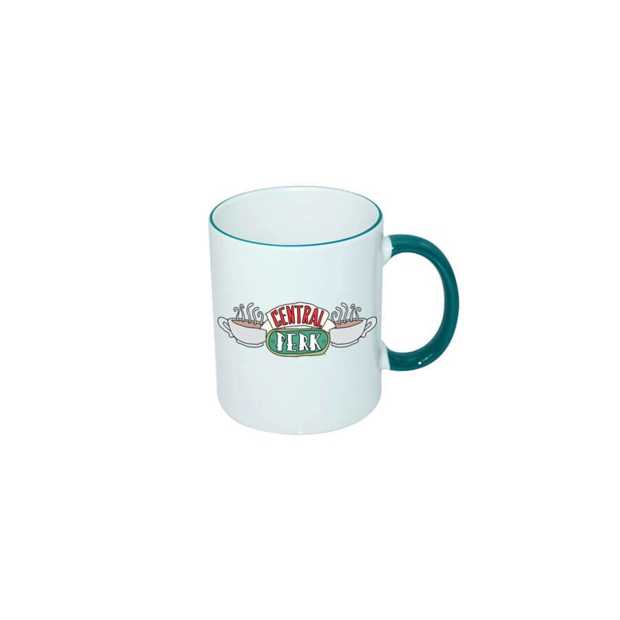 Cana cu maner verde 330ml cu Friends Central Perk 003