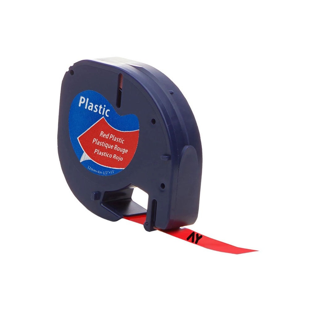 Nastri Ricarica Per Dymo LetraTag - 5 Pezzi 12mm X 4m, Bianco/Blu/Giallo/Rosso/Verde - Foto 10