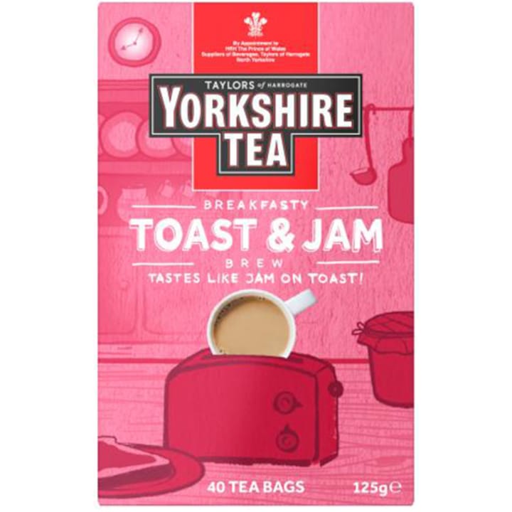 Ceai Negru Yorkshire Toast&Jam, Taylors of Harrogate, 40 pliculete, 125g