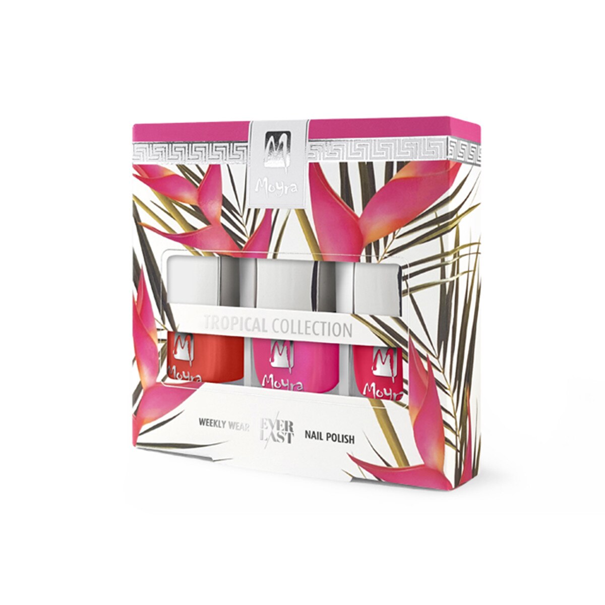 Set lac de unghii, Moyra EverLast, 3x7ml, Tropical Colectie