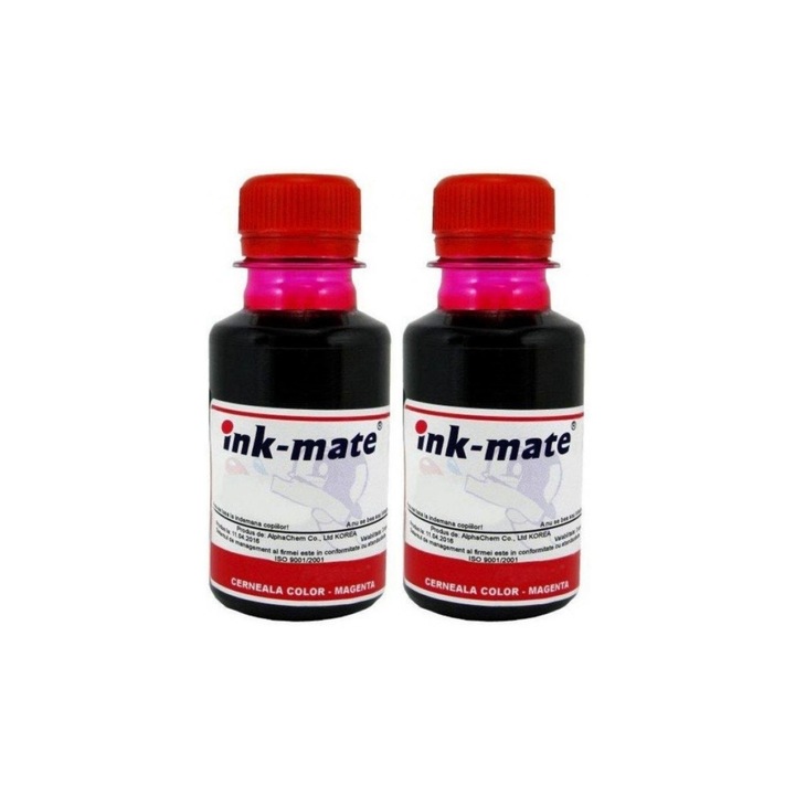 Batch Tintás üveg Ink-Mate kompatibilis HP (57) 2x100ml C6657AE Bíborvörös