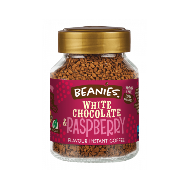 Beanies Fehércsokis málna ízű instant kávé 50 g