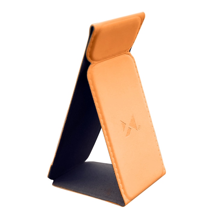 Държач за телефон, Wozinsky, WGS-01O, оранжев, L форма, залепващо монтиране на кутията