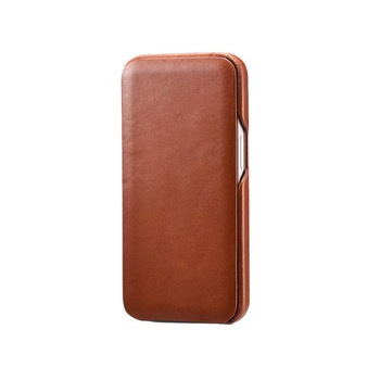 Husa Premium Tip Carte iCarer Vintage Folio, Pentru iPhone 13 Mini, Piele Naturala, Maro - 9276 Husa Premium Tip Carte iCarer Vintage Folio, Pentru iPhone 13 Mini, Piele Naturala, Maro - 9276