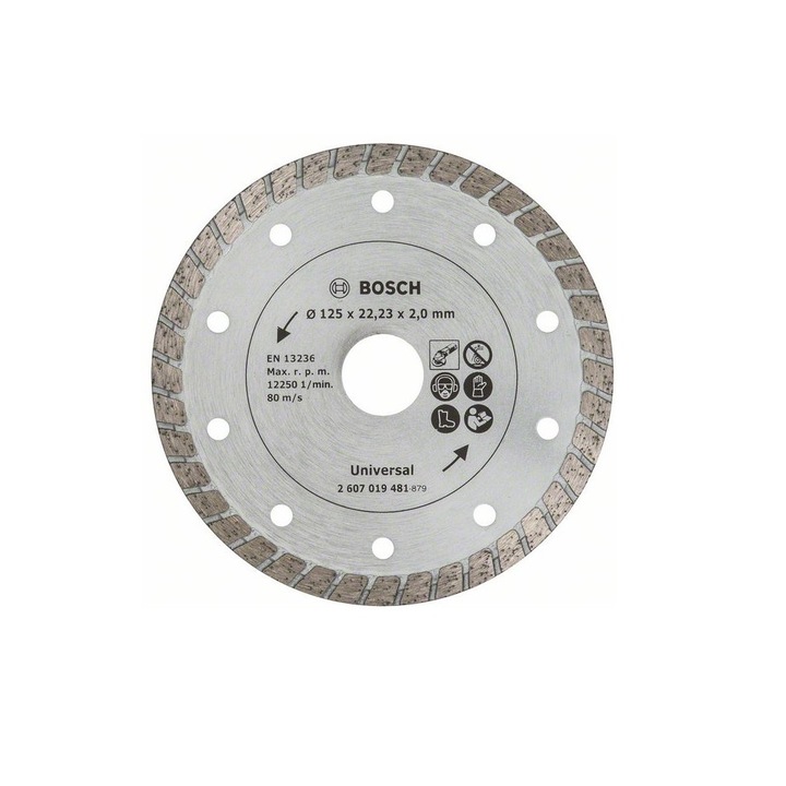 Bosch gyémánt vágótárcsa Turbo, 125 mm (2607019481)
