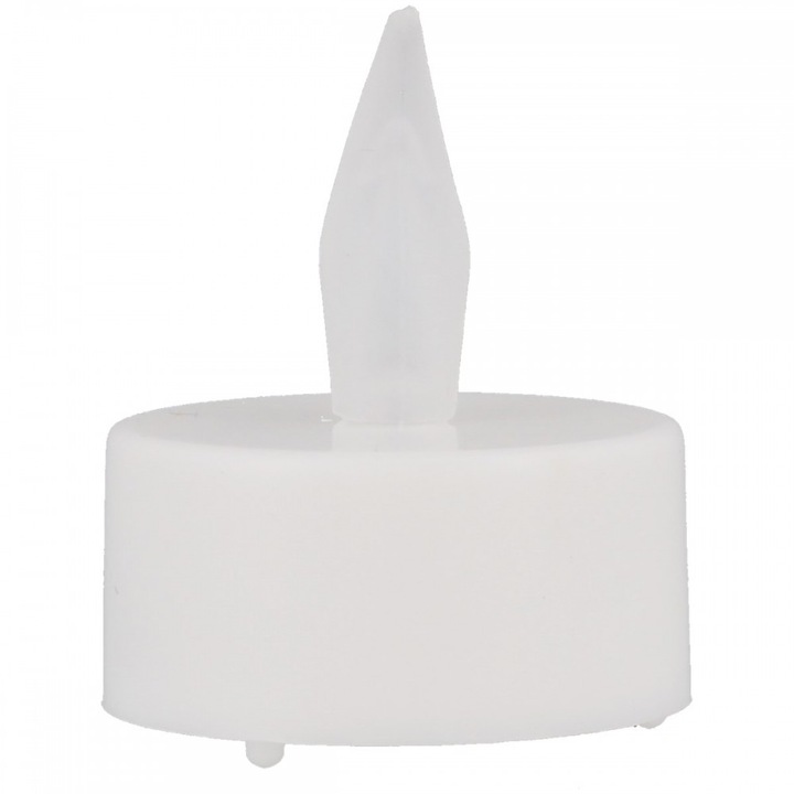 Set 4 lumanari led 3.8 cm baterii incluse alb cald