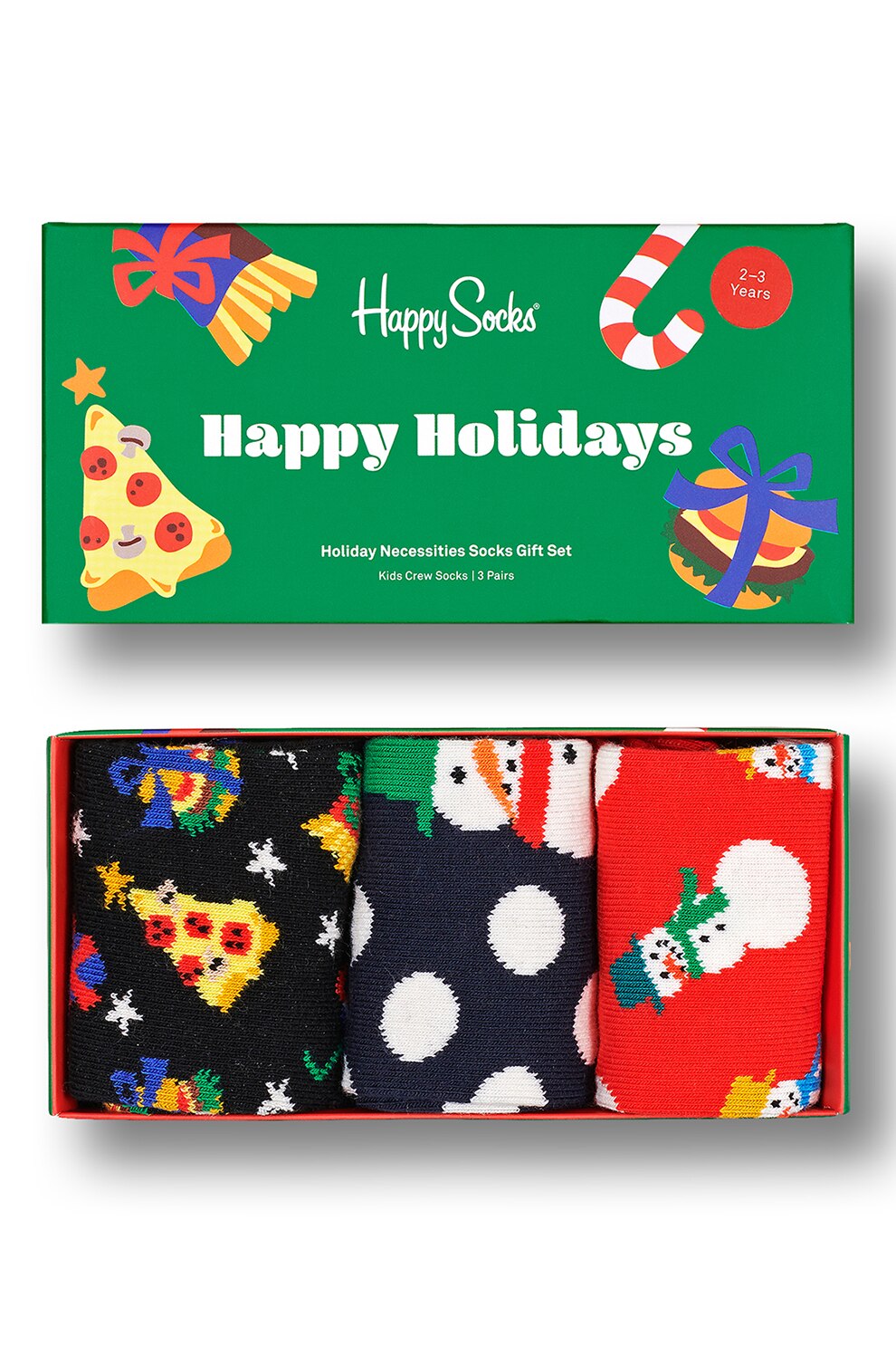 Happy Socks, Set de sosete lungi cu model - 3 perechi, Multicolora