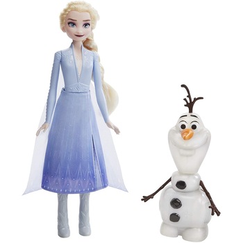 Papusa Elsa 30 cm si Olaf care vorbeste, se misca si lumineaza Papusa Elsa 30 cm si Olaf care vorbeste, se misca si lumineaza