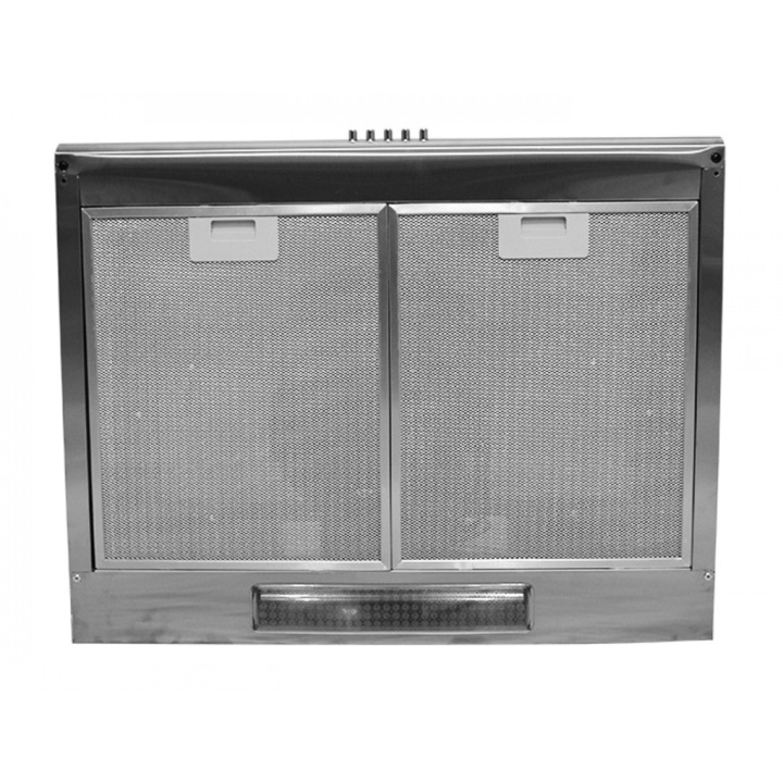 Hota Profesionala Putere de absorbtie 280 m3/, Latime 60 cm, 1 Motor, Material Inox, 95 W, Modern, Culoare Argintiu