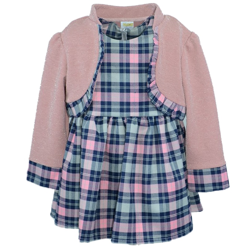 Set 2 piese rochie si bolero pentru fete Tylkomet TLY-10-104, Roz 67442