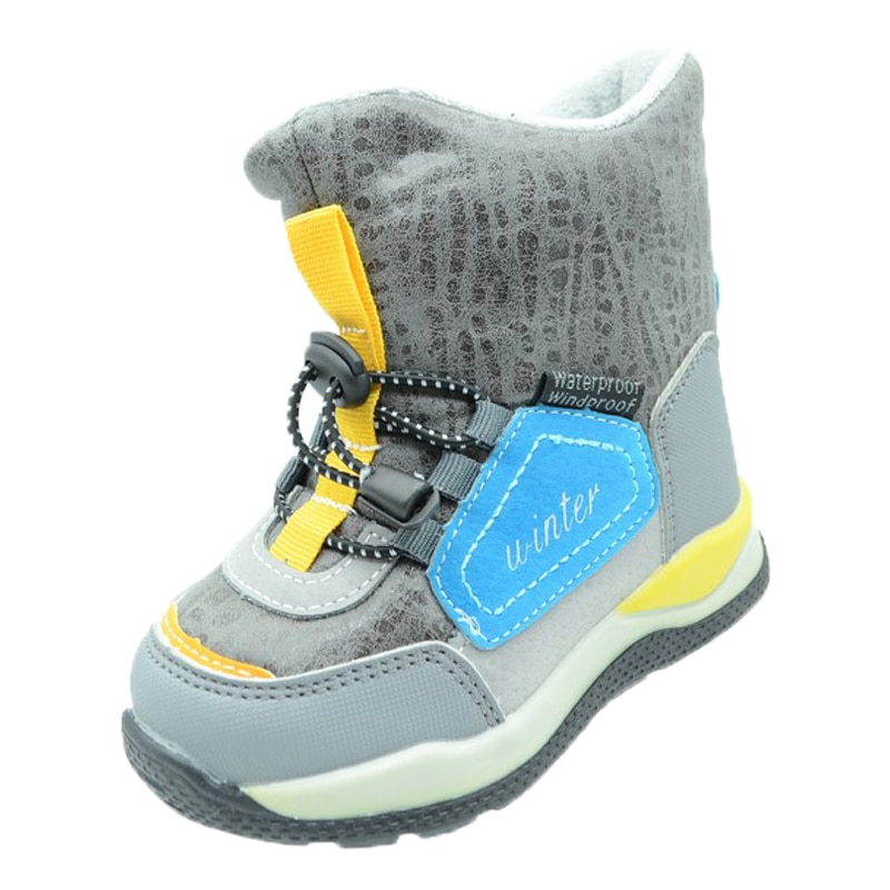 Cizme imblanite pentru baieti Tom Miki C-T75-93-C-26, Gri 26 EU