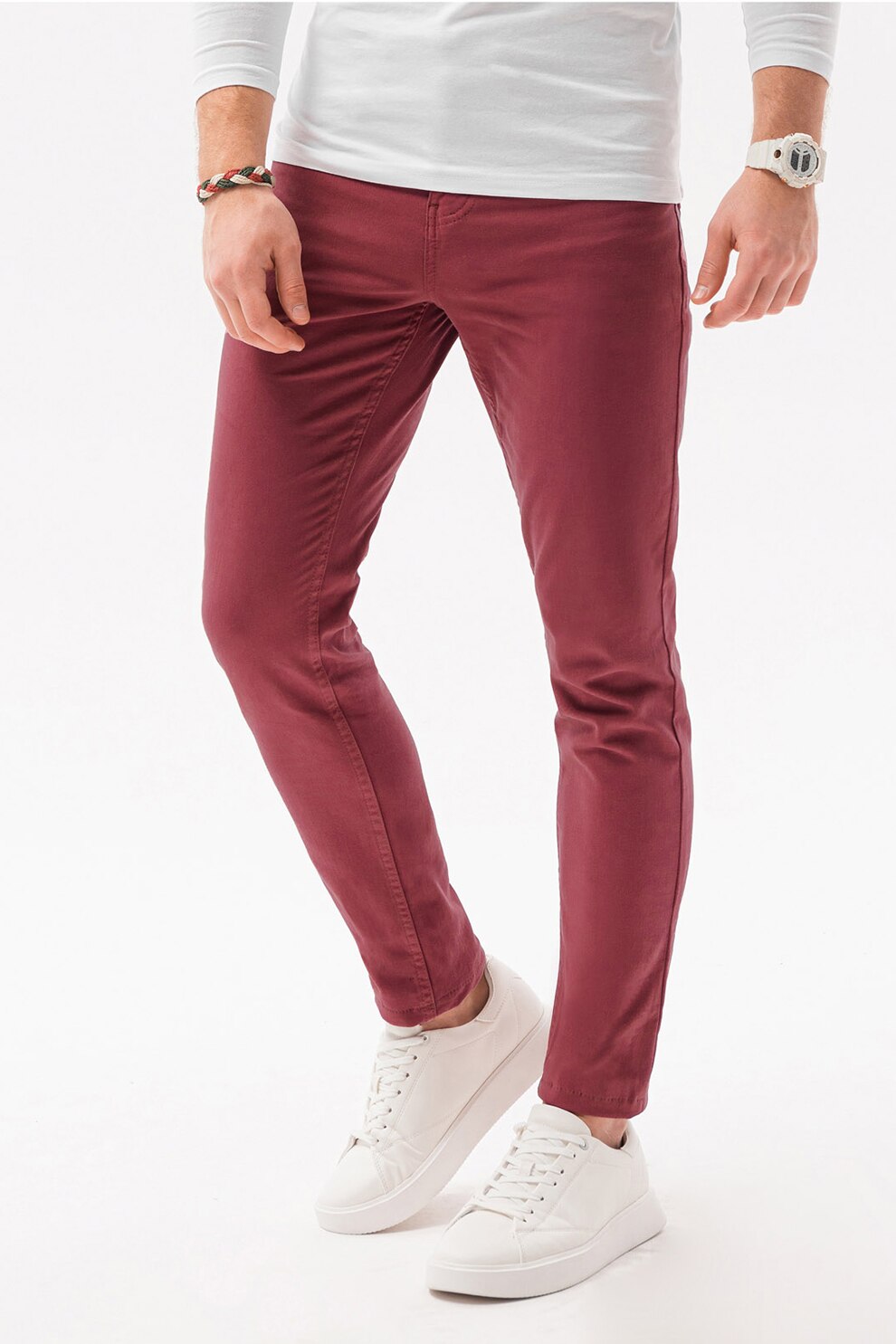 OMBRE, Pantaloni regular fit, Zmeuriu