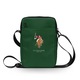 Geanta pentru notebook/tableta, U.S. Polo Assn, Embroidery Collection, 8 inch, Verde, Nylon, Curea reglabila