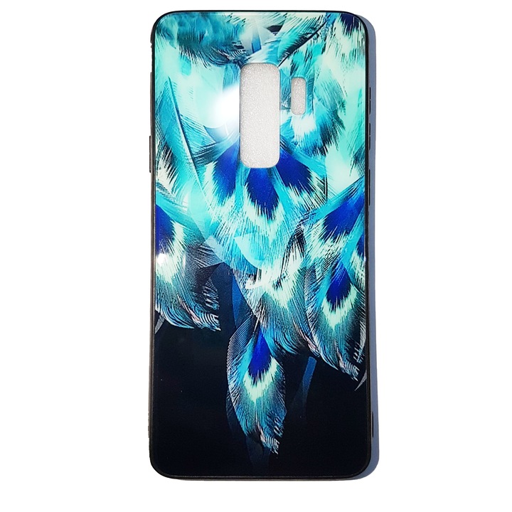 Луксозен стъклен калъф за Samsung Galaxy J5 2017, J530 Piume Blue