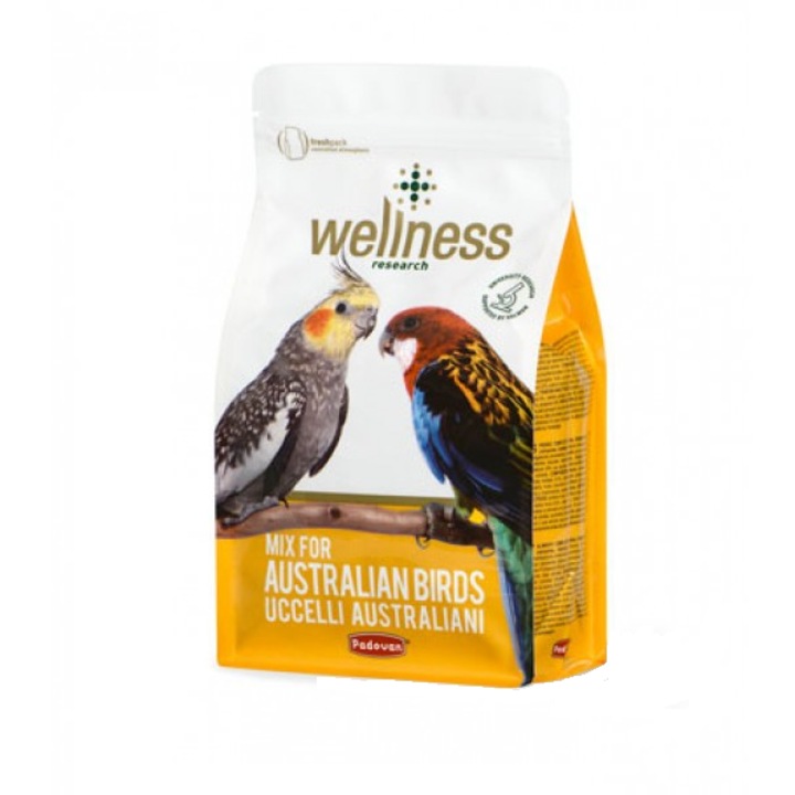 Hrana pentru papagali australieni, nimfa si rosella, Wellness 850 gr