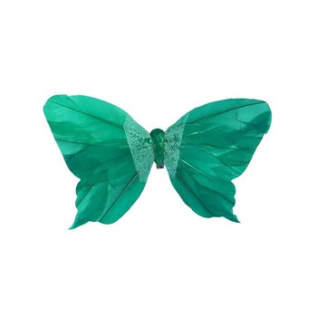 Ornament brad Craciun Fluture Verde-Turcoaz 10x20cm Ornament brad Craciun Fluture Verde-Turcoaz 10x20cm