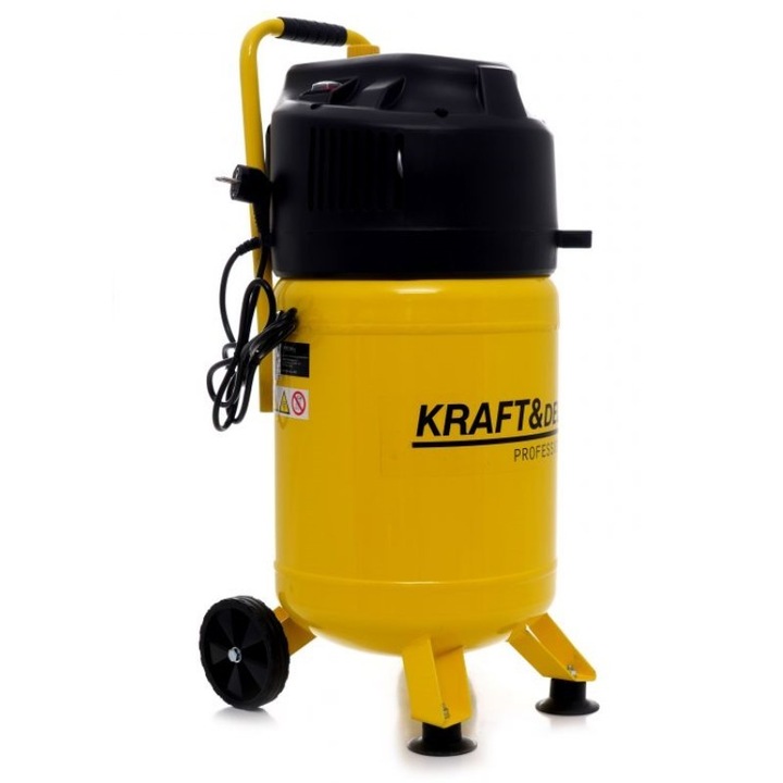 Компресор без масло, Kraftdele, 30L 10bar 1.5kW 240L/min KD1417