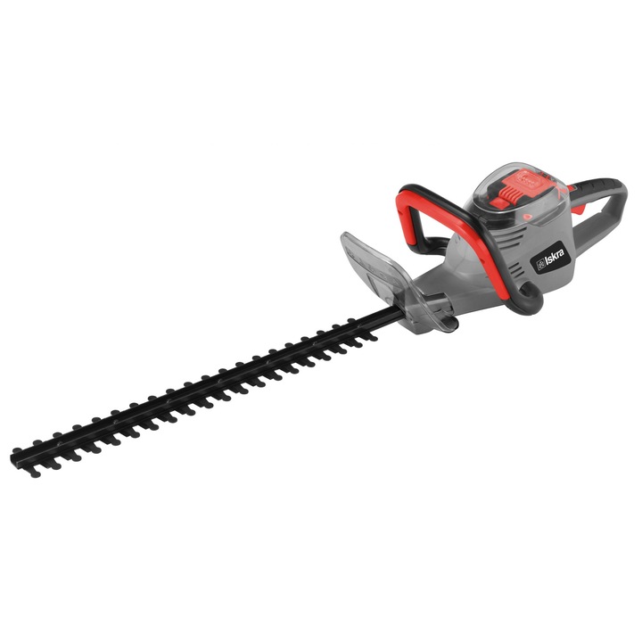 Trimmer electric, Iskra, Rosu/Gri, Fara baterie