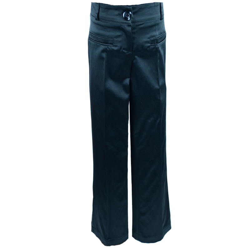 Pantaloni eleganti pentru fete Mikrus PMKR6N-128-cm, Negru 134 CM