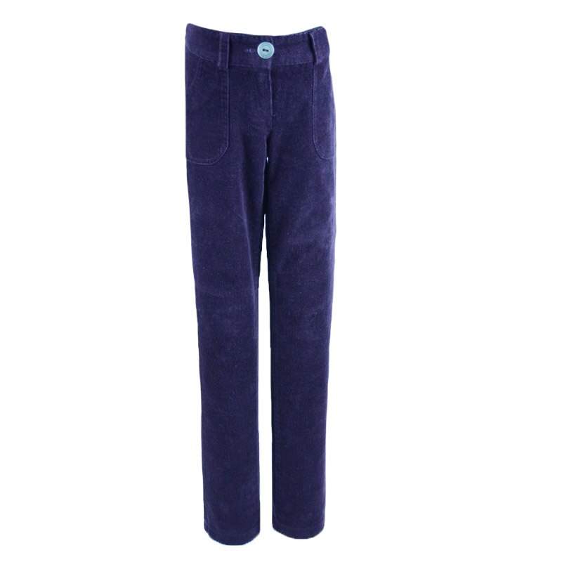 Pantaloni de catifea pentru fete Mikrus PMKR2N-134-cm, Mov 158 CM
