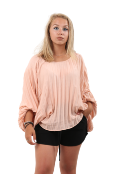 Bluza creponata, Zara, roz, M, Roz, M Bluza creponata, Zara, roz, M, Roz, M