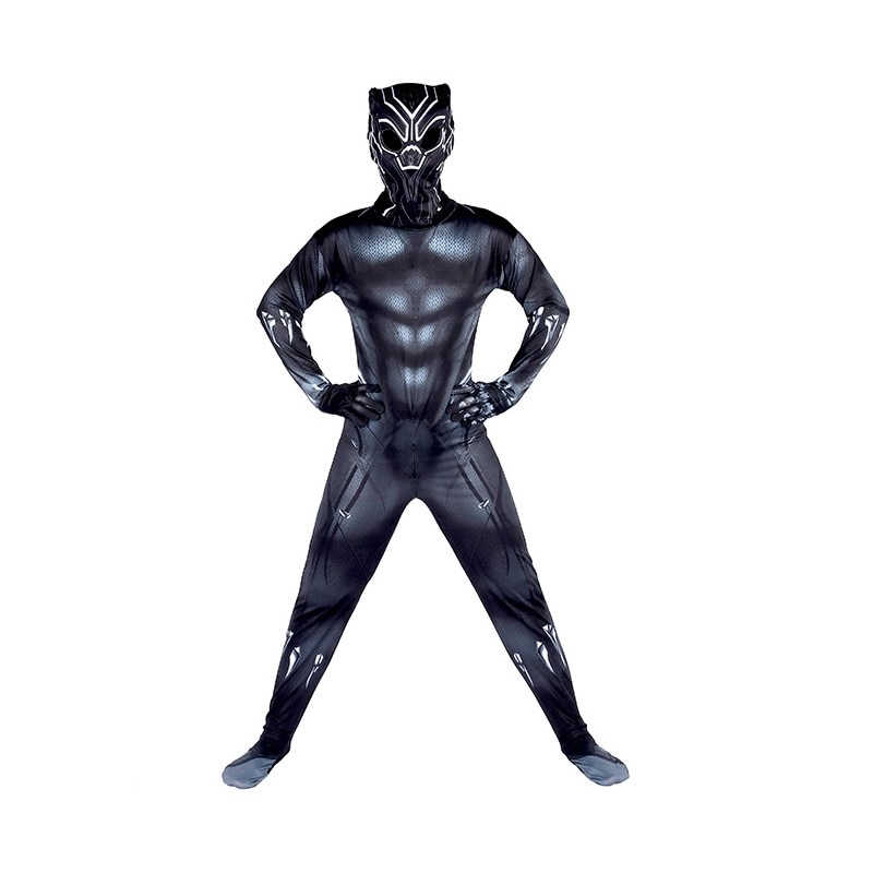 Costum copii Black Panther, negru, mulat,3-4ani - eMAG.ro