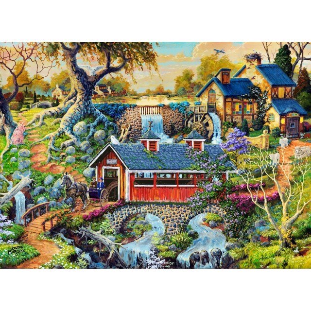 Puzzle Din Lemn, Countryside Bridges XL, Wooden City, 1010 piese