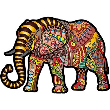 Puzzle Din Lemn MAGIC ELEPHANT L, Wooden City, 250 piese Puzzle Din Lemn MAGIC ELEPHANT L, Wooden City, 250 piese