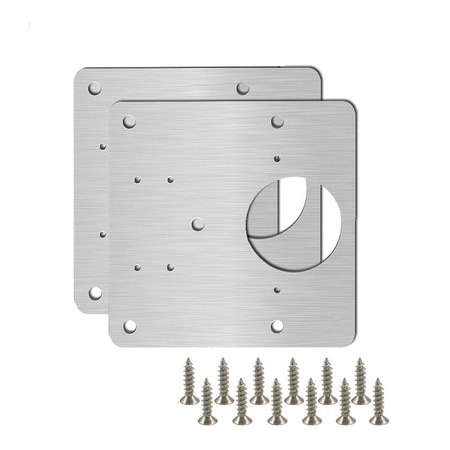 Set 2 elemente de reparare a balamalei, Otel inoxidabil, Suruburi, Inox