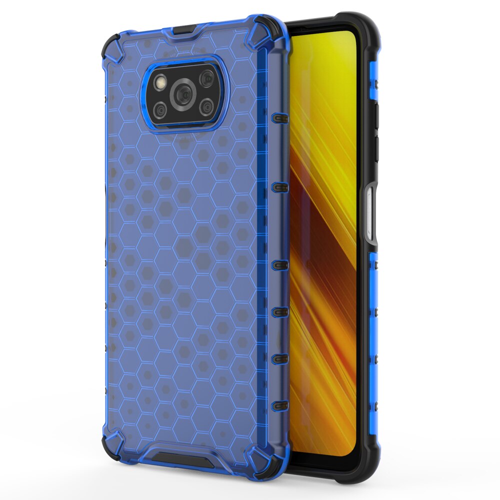 Husa de protectie pentru Xiaomi Poco X3 NFC/Poco X3 Pro, Hurtel, PC/TPU, Albastru
