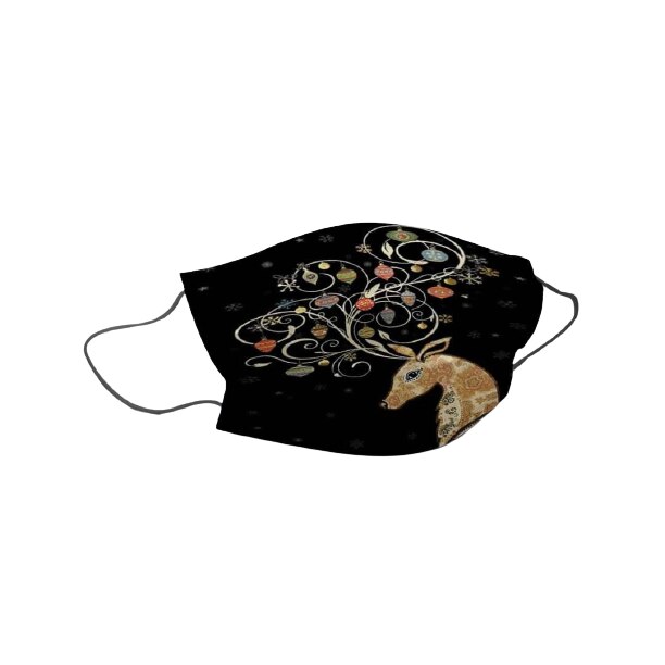 Set 10 masti negre igienice fashion, calitate premium , model cu ren pentru Craciun