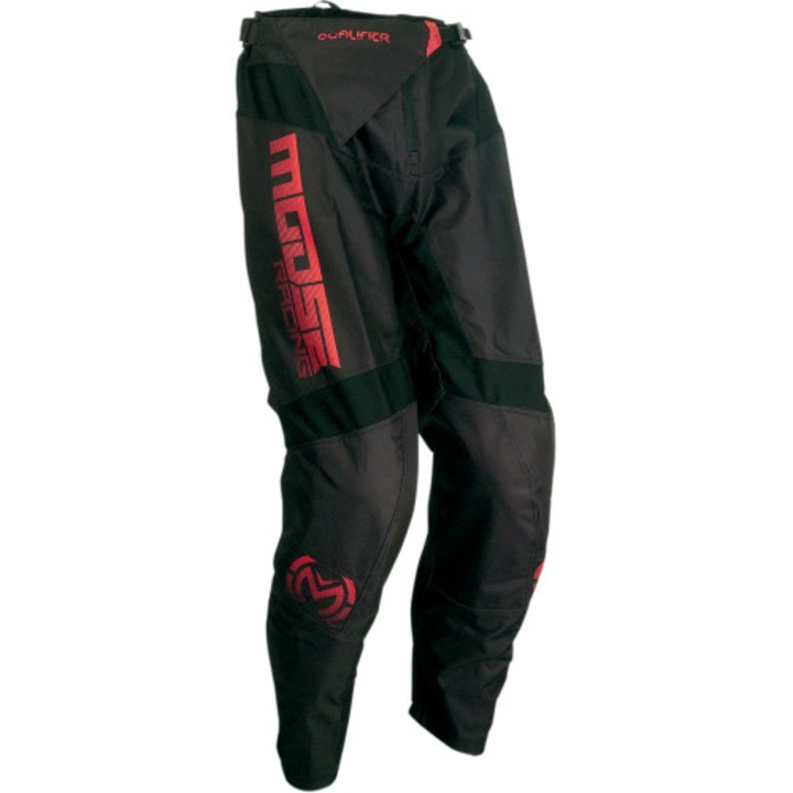 Pantaloni atv/cross MooseRacing Qualifier, culoare negru/rosu, marime 48