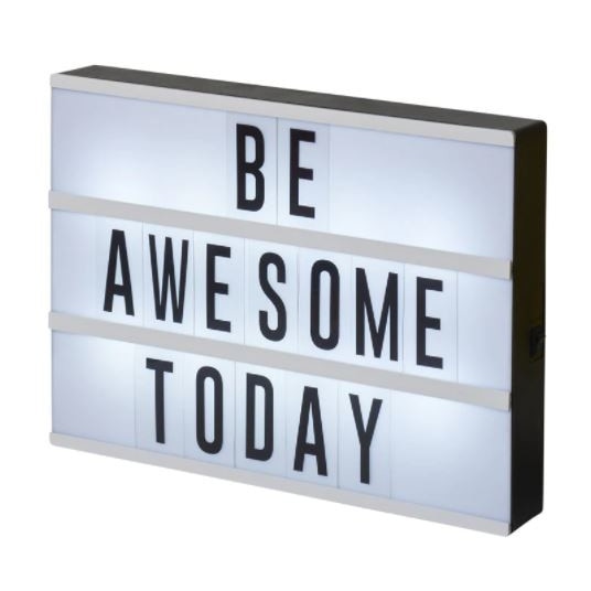 Caseta Luminoasa, panou lumina LED, 100 caractere, 31x5x22,5 cm