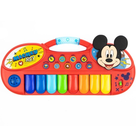 aesthetic autumn trolley bus Pian electronic, mickey Mouse, cu 8 taste, rosu, 31 x 4 x 13 cm - eMAG.ro