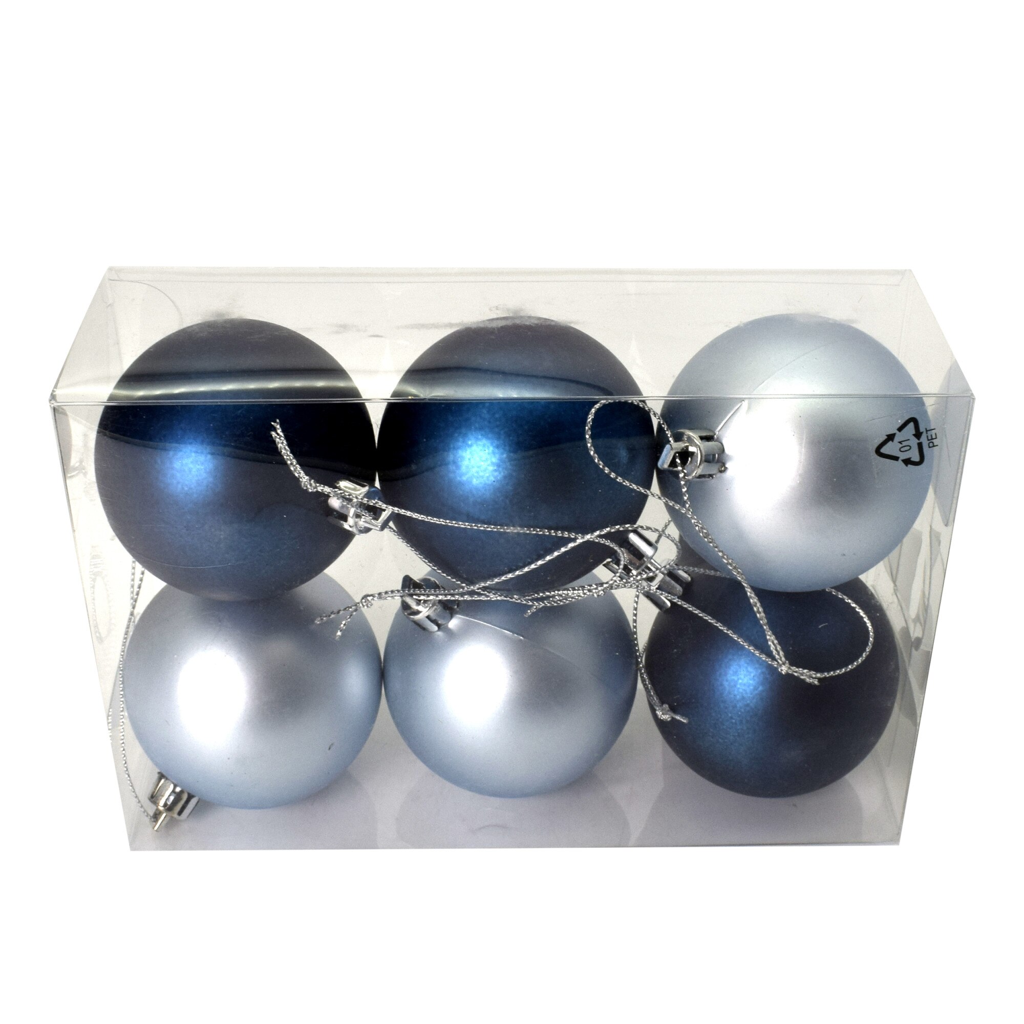 Set 6 globuri, Geroma, material plastic, diametru 6 cm