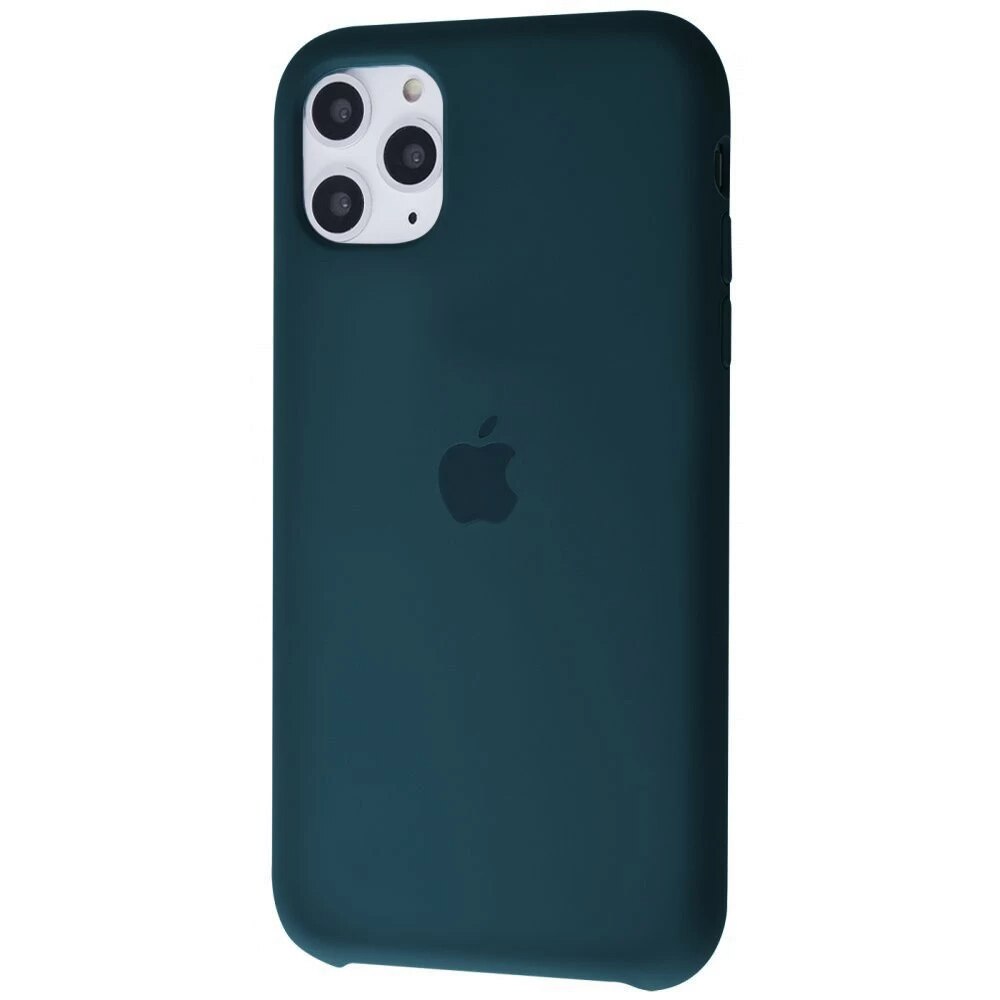 Husa Compatibila Apple, iPhone 11 Pro, Silicon, Microfibra , Pacific Green