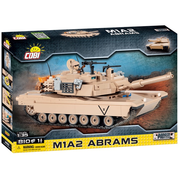 Конструктор Cobi Tank M1A2 Abrams, 815 части