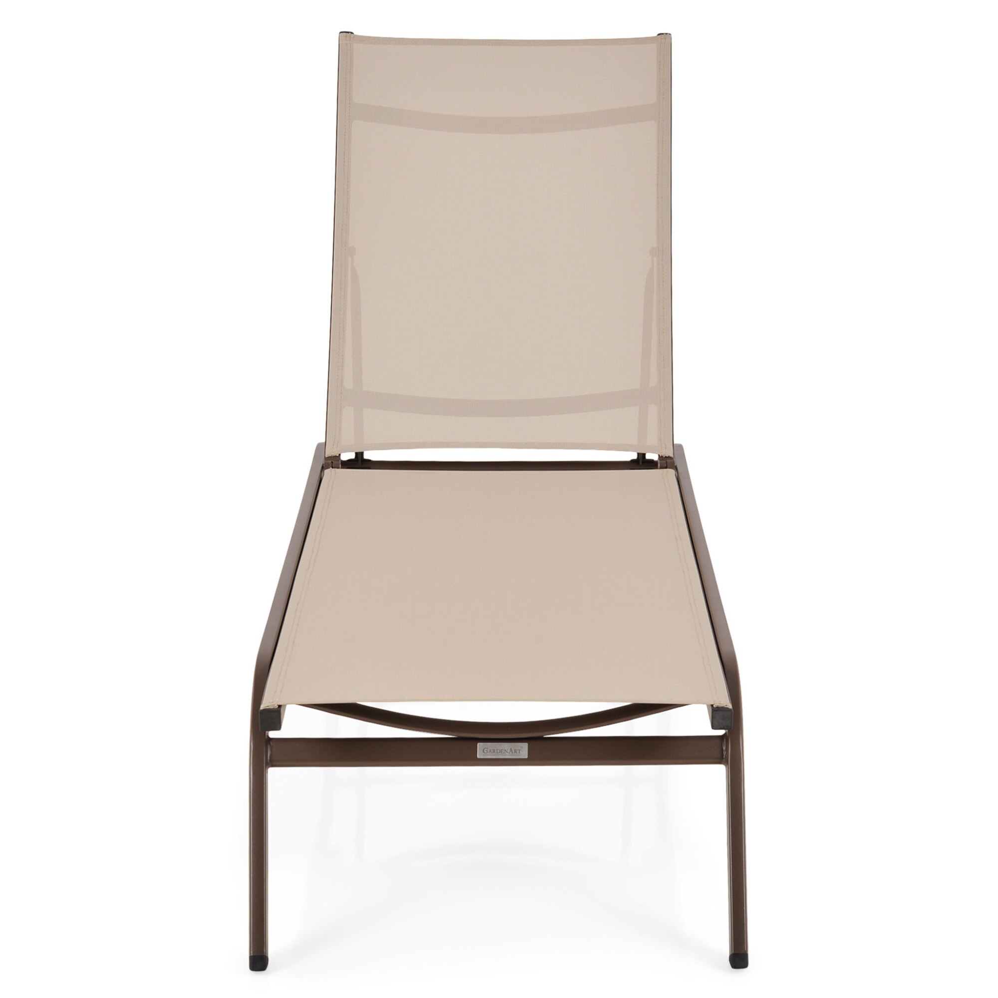 Sezlong gradina/terasas JUNE L.59.5 l.198,3 H.102 coffee/khaki