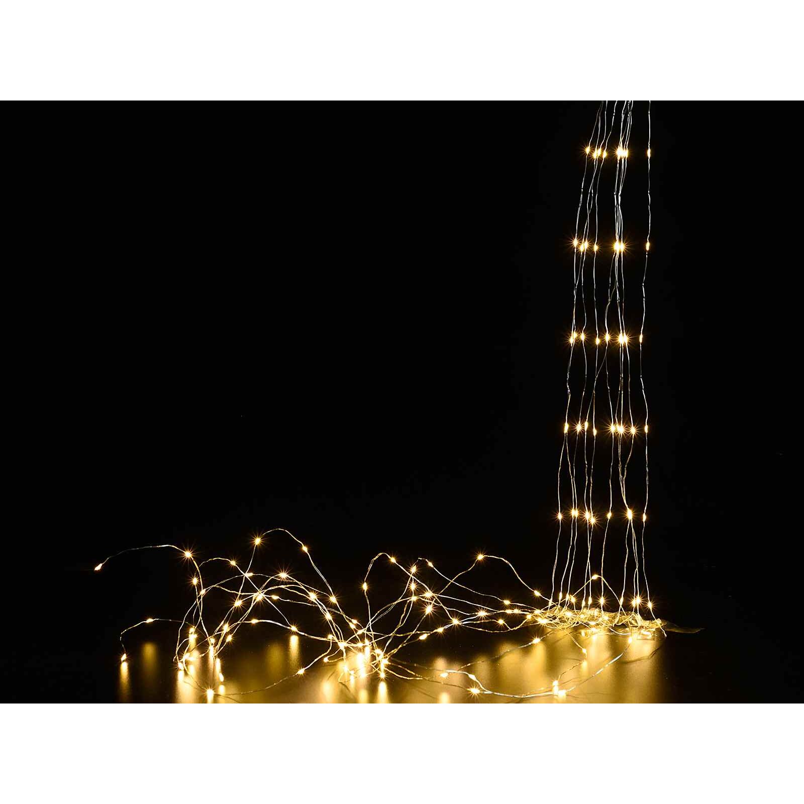 Perdea lumini 10 fire, 180 LED-uri, 1.7 m