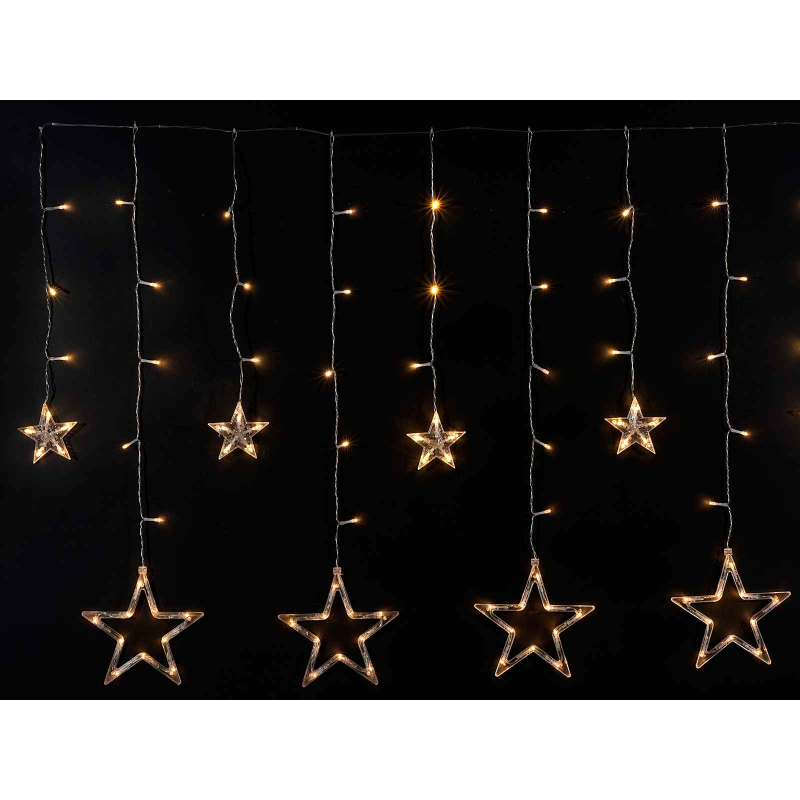 Perdea lumini LED 10 stele, 115 LED-uri, 1.7 m