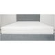 Husa saltea matlasata detasabila Ultrasleep Somnart, 160x200x18 cm, tricot, fermoar alb 4 laturi