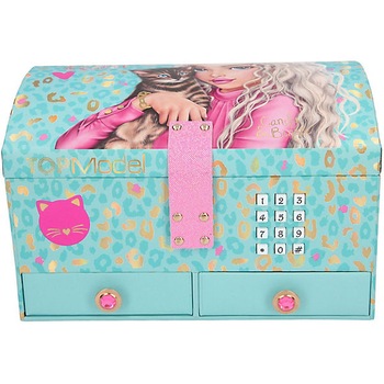 Cutie de bijuterii, Top Model cu inchidere pe baza de cifru, 11620 Cutie de bijuterii, Top Model cu inchidere pe baza de cifru, 11620