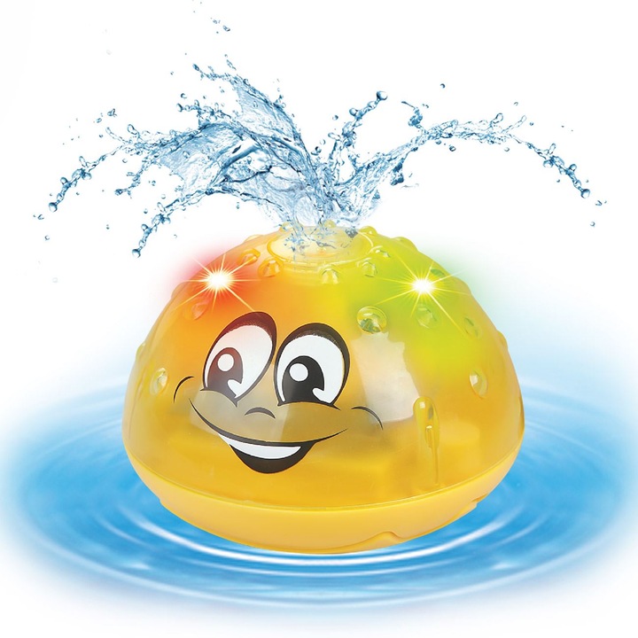 Fürdőjáték Artézi szökőkút, sárga modell, Led lámpa