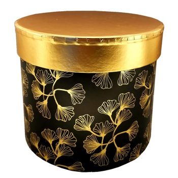 Cutie bijuterii/depozitare medie, rotunda, ClauM, 3-3/14, neagra Cutie bijuterii/depozitare medie, rotunda, ClauM, 3-3/14, neagra