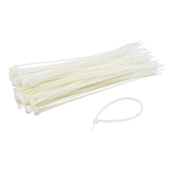 Set brida din plastic alb, 100 bucati, PKB-150M 150x2.5 mm, alb Set brida din plastic alb, 100 bucati, PKB-150M 150x2.5 mm, alb