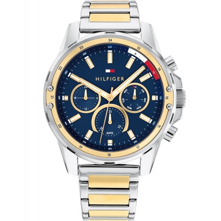 Ceas barbatesc Tommy Hilfiger 1791937 Quartz Argintiu, Auriu