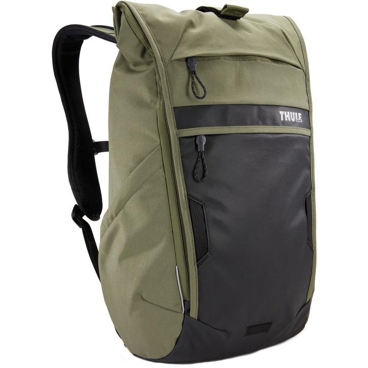 Rucsac urban cu compartiment laptop, Thule, Paramount Commuter, 18L, Olive Green