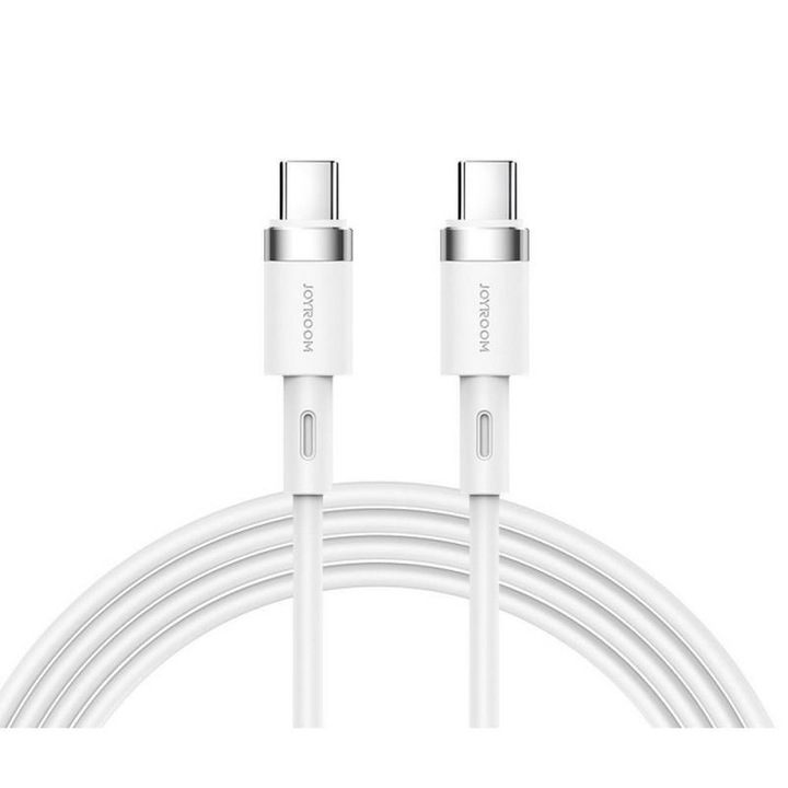 Kábel töltéshez és adatátvitelhez Joyroom S-1830N9, 2x USB Type-C, PD 60W, 1,8 m, fehér